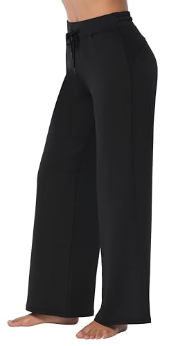 Sunzel Yoga Pants for Women Straight Wide Leg High Waisted Lounge Pants2