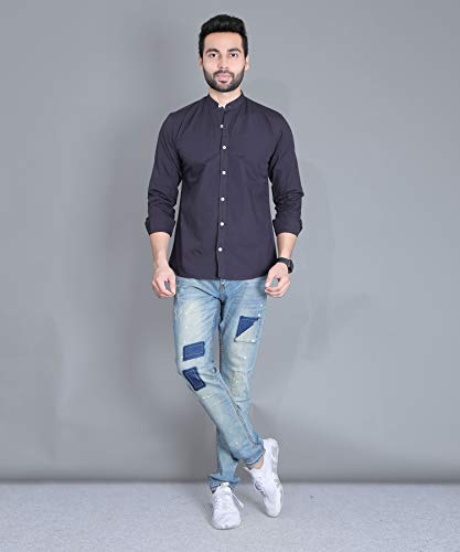 Image of FIFTH ANFOLD Men's Striped Slim Fit Shirt