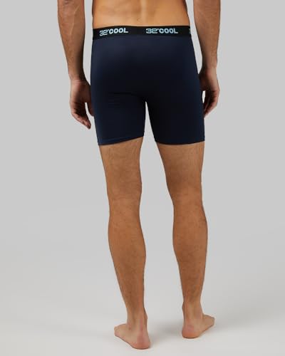 32 Degrees COOL Mens 4-PACK Quick Dry Performance Boxer Brief With Comfort Elastic Waistband
