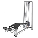 Sport-Thieme Beinbeugemaschine OV | Fußrolle anpassbar, Zwei Griffpositionen | Kraftstation | Silber Schwarz | Metallgestell, Kunstleder, 80 kg Steckgewicht, 270x80x200 cm