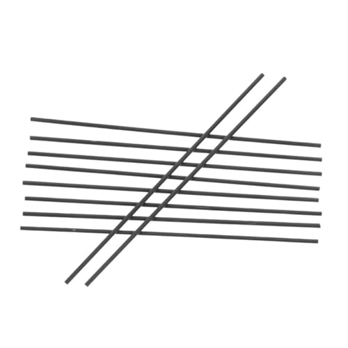 Hohopeti 10pcs Graphite Rods for Machinery Electronics Chemical Industry High Purity Graphite Stirring Sticks Versatile Carbon Rods for Melting and Casting