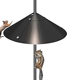 Garbuildman Galvanised Steel Squirrel Dome for Bird Feeder Poles – External Pole-Mounted Bird Box Protector for Shepherd’s Hook | 482mm Diameter (19"), Single Unit - Image 1