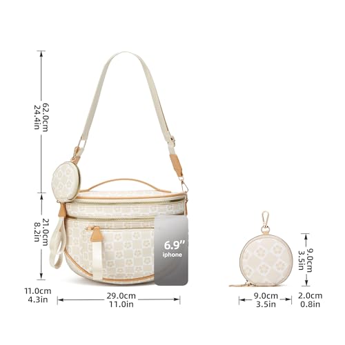 Image of Crossbody Purse for Women Small Crossbody Bags Trendy Vegan Leather with Adjustable Shoulder Straps Gift for Mother Wife Mom