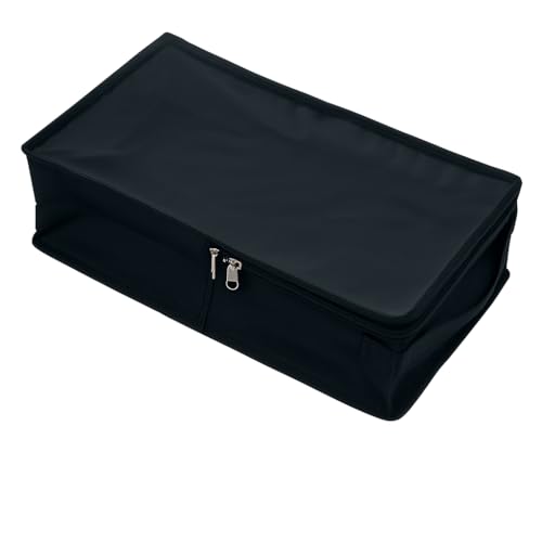 Image of Black Shoe Box for Travel & Storage Travel Accessories Shoe Organizer Shoe Bags Pouches Travel Shoe Cover, Essentials (Pack of 15, Women's)