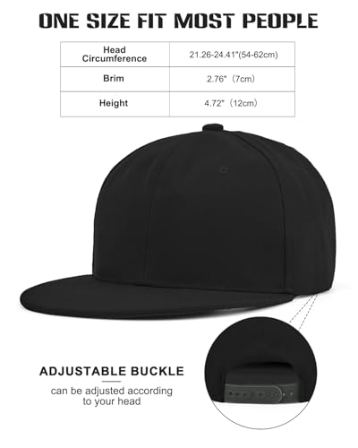 Image of Century Star Snapback Hats for Men Flat Bill Brim Baseball Cap Women Adjustable Hip Hop Style Blank Trucker Hat