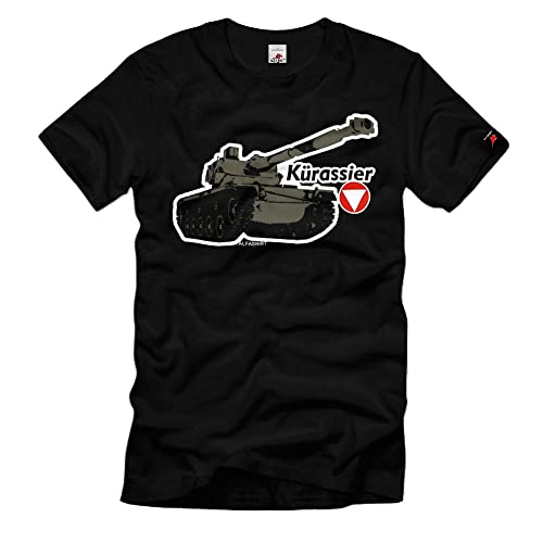 T-shirt Kürassier Jagdpanzer Autriche Bundesheer noir XXL vêtement militaire pour homme