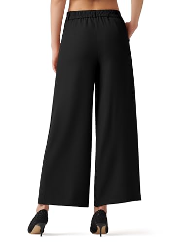 Willit Women's Wide Leg Pants Work Dress Pants Casual Palazzo Pants High Waisted Business Office Slacks 25"/27"/29"2