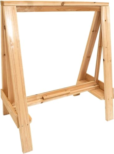 Big Game Hunters Indoor & Outdoor Easel - Height Adjustable, Early Years Messy Mud Play Painting and Drawing Wooden Easel with Perspex Screen