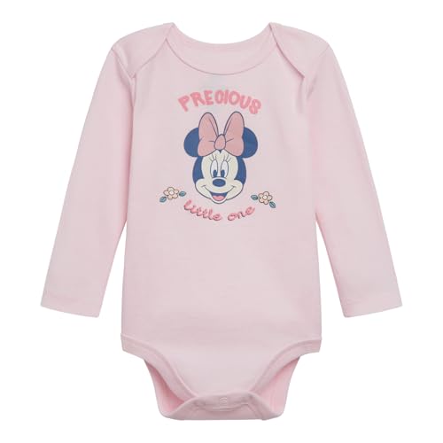 Disney Classics Mickey Mouse Winnie the Pooh Minnie Baby 3 Pack Bodysuits Newborn to Infant Sizes (Newborn - 24 Months)4