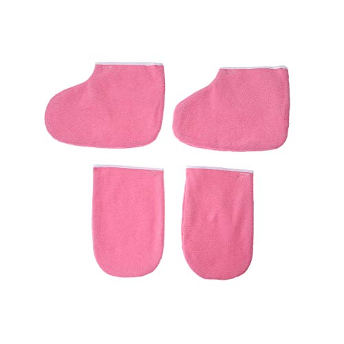 Frcolor 2 pares guantes tela mitones cera parafina