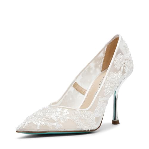 Betsey Johnson Women's SB-Jenii Pump, Ivory, 11