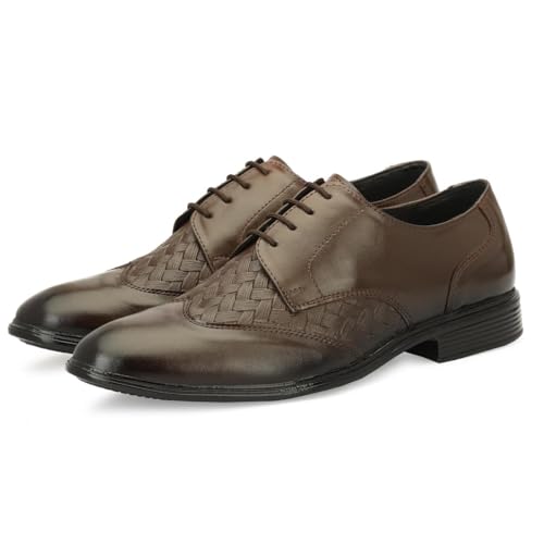 Image of Men's Anvil Formal Leather Shoes | Classic Oxford Dress Shoes | Comfortable Office & Wedding Footwear