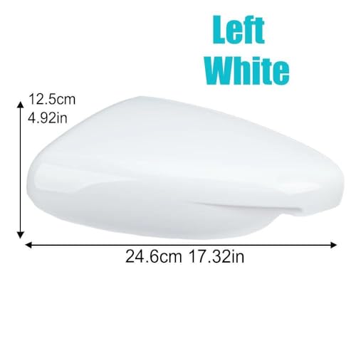 Couvercle de rétroviseur blanc gauche avec boucle pour Kia Forte et Cerato K3 2012-2018