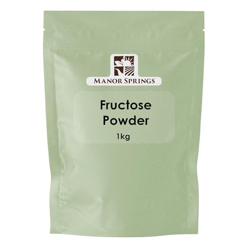 Fructose Powder 1kg Pure Crystalline Frustose Excellent Substitute for Sugar by Manor Springs