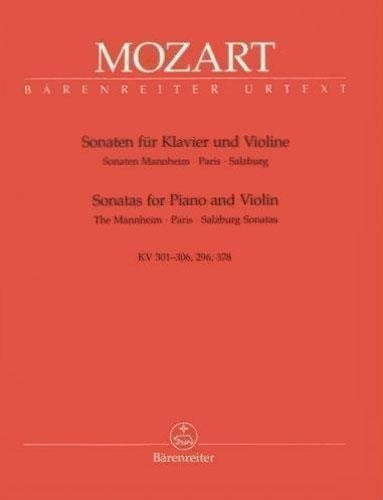 Mozart W.A. Sonatas for Piano and Violin Volume1: The Mannheim-Paris-Salzburg Sonatas Eduard Reeser      Sheet music