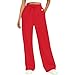 HXHYQKP Womens Wide Leg Sweatpants Winter Baggy Lounge Travel Pants Fashion Outfits 2026 Joggers Clothes Red
