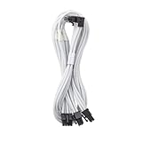 CableMod RT-Series Pro ModMesh Sleeved 12VHPWR 90° StealthSense PCI-e Cable for ASUS/Seasonic/Phanteks - Variant B (White, 16-pin to Triple 8-pin, 60cm)
