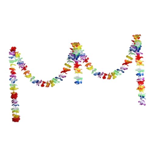 Guirlande de fleurs hawaïennes pour décoration de buffet et fête au jardin