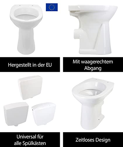 Stand-WC aquaSu erhöht um 6 cm für barrierefreies Bad