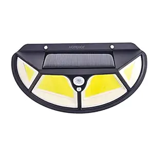 Homehop Solar Lights Outdoor Waterproof, 122 COB LED with Motion Sensor, Automatic, Wireless,Security, Night, Lamp for Wall Home Garden(Cool White, ABS)