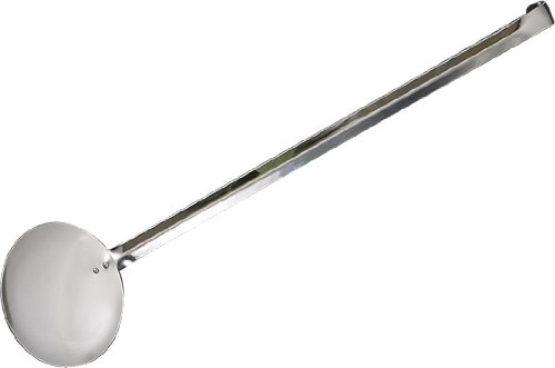 La Ideal Valenciano Espumadera de Acero Inoxidable, Plata, 12 x 65 cm, Pack de 10