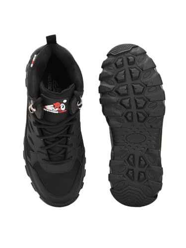 Image of Leo's Fitness Waterproof Canvas High Ankle Boots for Trekking Hiking & Other Casual Purpose