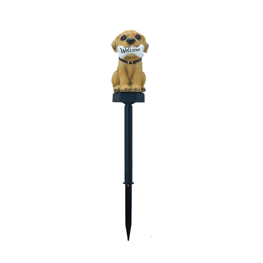 CTRLZS Puppy Solar Lawn Garden Ambience Lamp Outdoor Courtyard Ground-Inserted Landscape Decorative Lamp