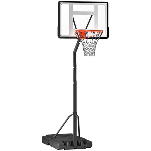HOMCOM Canasta de Baloncesto Ajustable 302-352 cm