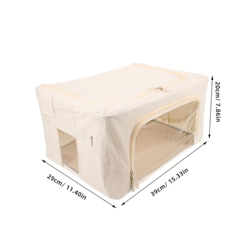 Contenedor de almacenamiento transpirable con ventana para mantas 3