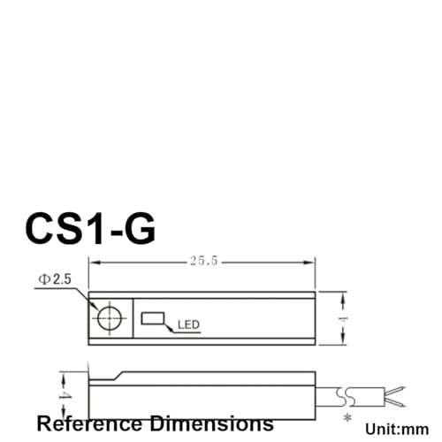 Interruptor magnético CS1-G de proximidad para cilindro de aire de metal CC/CA 5 piezas 3