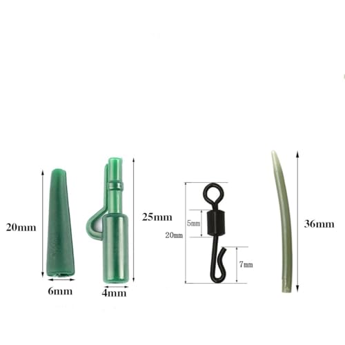 Kit de 40 piezas para pesca de carpa con accesorios variados miniatura 2