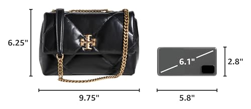 Image of Tory Burch Women's Kira Diamond Quilt Convertible Shoulder Bag | Diamond Quilt