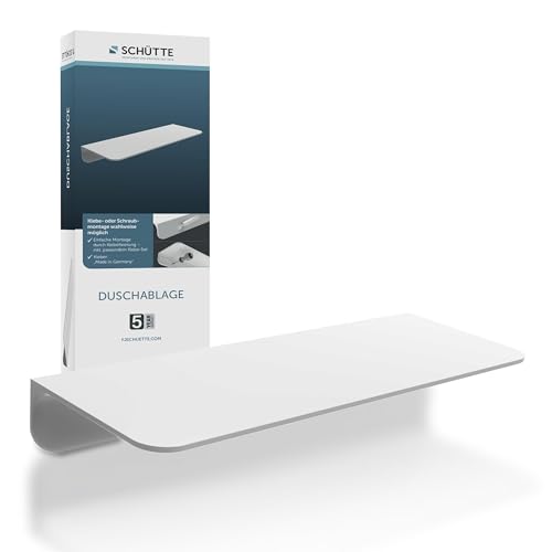 SCHÜTTE 10500 Duschablage selbstklebend Duschregal ohne Bohren Badregal...