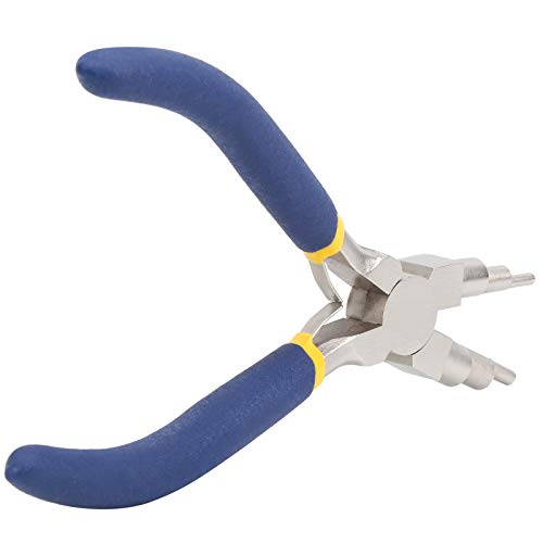 Ferramentas manuais 6 em 1 alicates redondos de joias robustos, tratamento térmico de alta frequênci