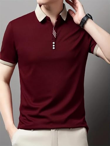 Image of Lymio Polo T Shirt for Men || T Shirt for Man || Collar T Shirt Style Men (Packs Also Available) (Polo-55-58)
