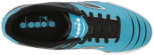 Diadora Kids' Cattura Id Jr Indoor Soccer Shoes (11 Little Kid, Columbia Blue/Black) #TOP4