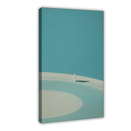 Tiny Astronaut Uranus – Whimsical Space Poster Digital Download City