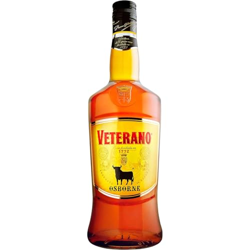 Osborne Veterano 30% vol. – Hochwertige Spirituose aus Spanien hergestellt nach dem Solera-Verfahren (1 x 1,0l)