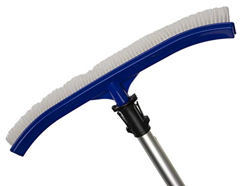 Aqua Select Pool Cleaning Maintenance Kit | Includes EZ-Clip 7' - 21' Telescopic Pool Pole and Pool Brush for Above Ground and Inground Swimming Pools