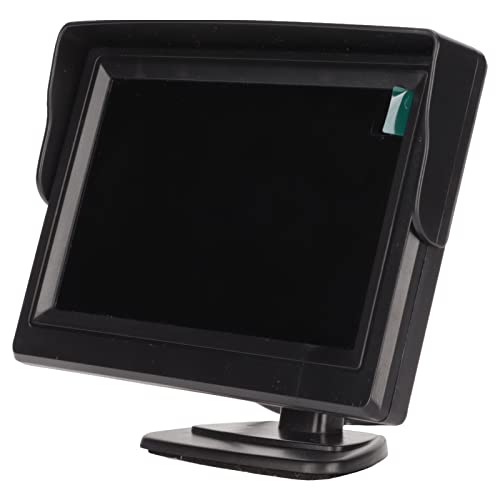 Car Monitor, 4.3 inch Color TFT LCD Display Backup Camera Monitor Rear View Reverse Monitor, 180 Degree Adjustable