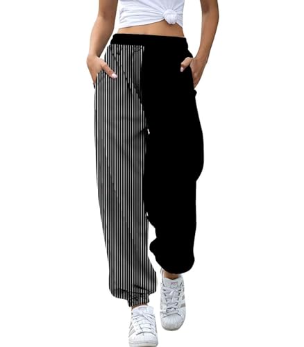 Pantalon de jogging femme rétro imprimé 3D idéal pour vos séances de gym et sorties décontractées