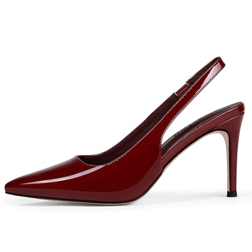 Slingback Heels for Women Pointed Closed Toe Stiletto Pumps Slip-On Dress Shoes Elegant Comfortable Women's Heels for Party Wedding2