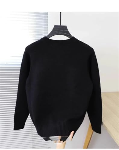 Men's Solid Color Round Neck Soft Knit Sweater2