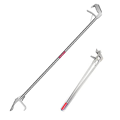 Schlangenzange, faltbar, für Reptilien, Wellenschliff, breit, 150 cm