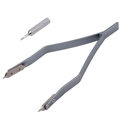 Watch Spring Bar Tweezers Alloy Steel Y-Shaped Spring Bar Repair Tool Accessories with Screw for Watch Strap Band Replacing & Bracelet Link Chain Length Adjusting