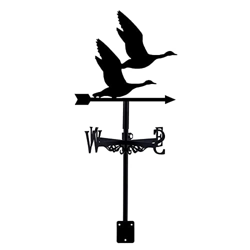 Girouette de jardin hirondelle avec indicateur de vent précis pour toit extérieur