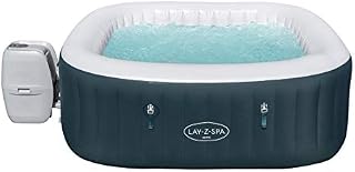 Lay-Z-Spa Ibiza Hot Tub 140, AirJet Massage System Inflatable Spa with Freeze Shield and Rapid Heating, 4-6 Person
