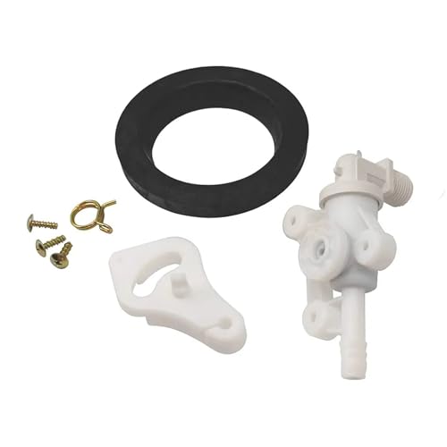 Image of 34100 RV Toilet Water Assembly Valve Kit with Hose Clamp fit for Thetford Aqua-Magic Style Lite & Style Lite Plus RV Camper Toilets Parts Toilet Water Valve Kit