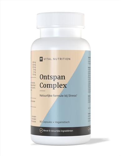 Ontspan Complex - Anti Stress pillen - Tegen stress & angst - Valeriaan - Rhodiola - Passiebloem - Kamille - Hop - L-theanine - Laboratorium getest - 90 capsules | Vital Nutrition