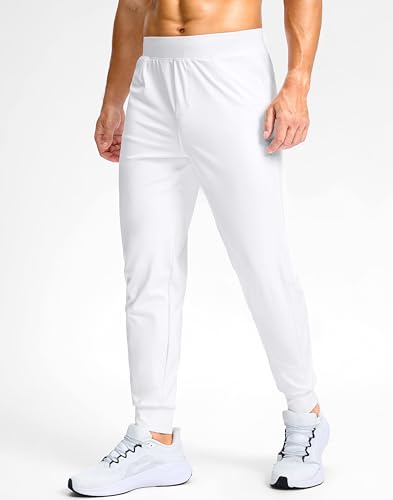 Image of G Gradual Men's Golf Joggers Pants with Zipper Pockets Stretch Sweatpants Slim Fit Track Pants Joggers for Men Work Running